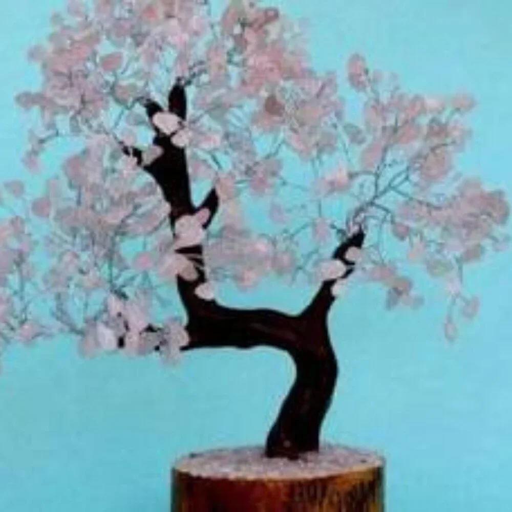 Rose Quartz Tree of Life 500 Ct